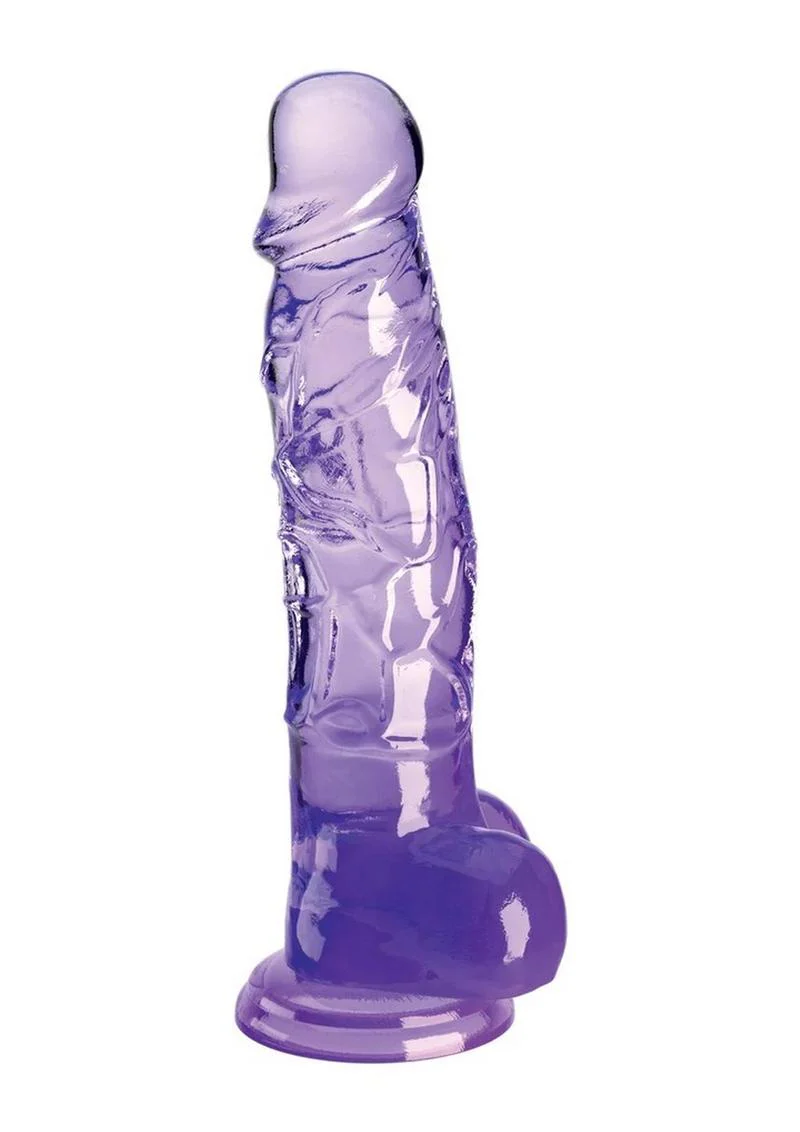 King Cock Clear Dildo with Balls - Image 5