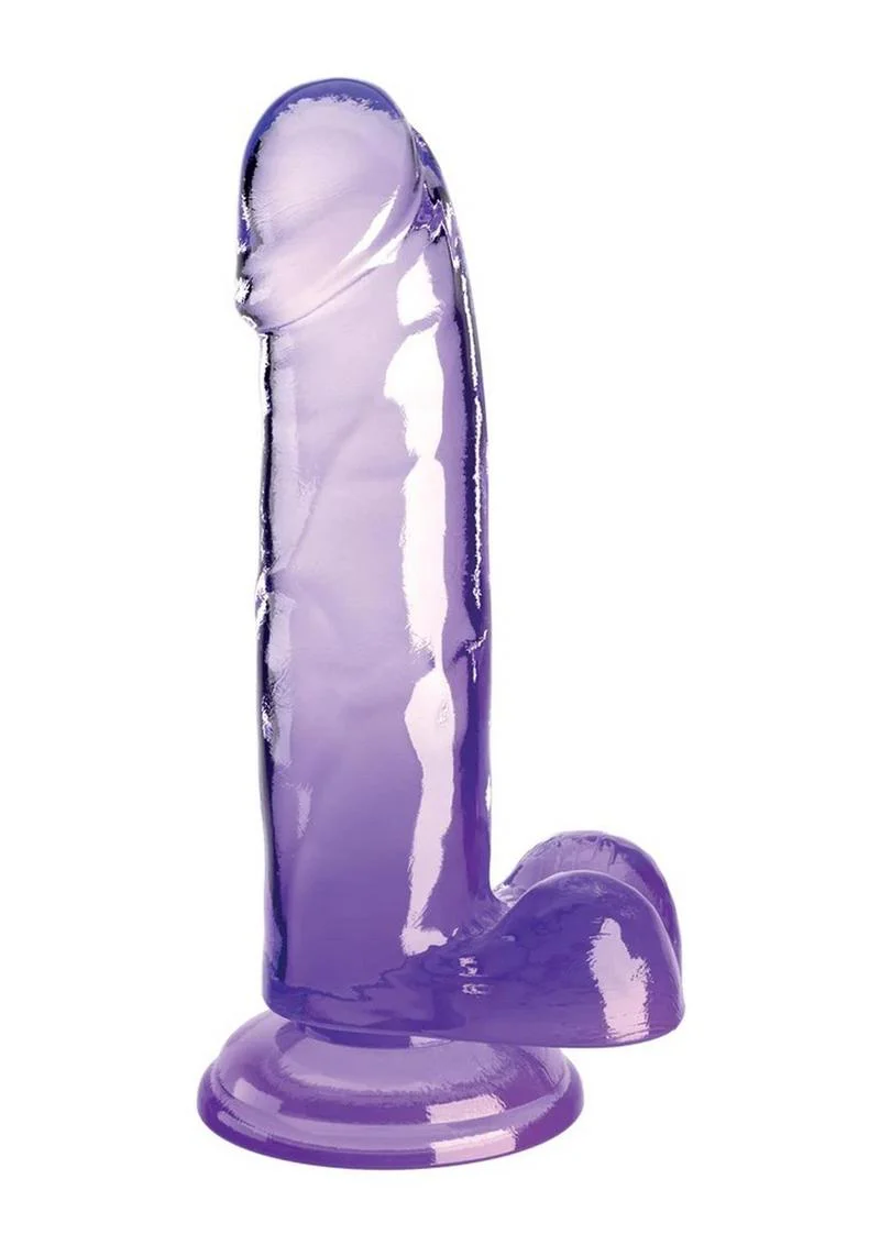 King Cock Clear Dildo with Balls - Image 7