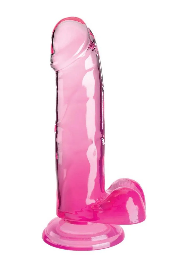 King Cock Clear Dildo with Balls - Image 8