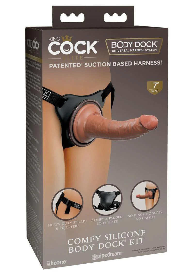 King Cock Comfy Silicone Body Dock Strap-On Kit Dildo - Image 4