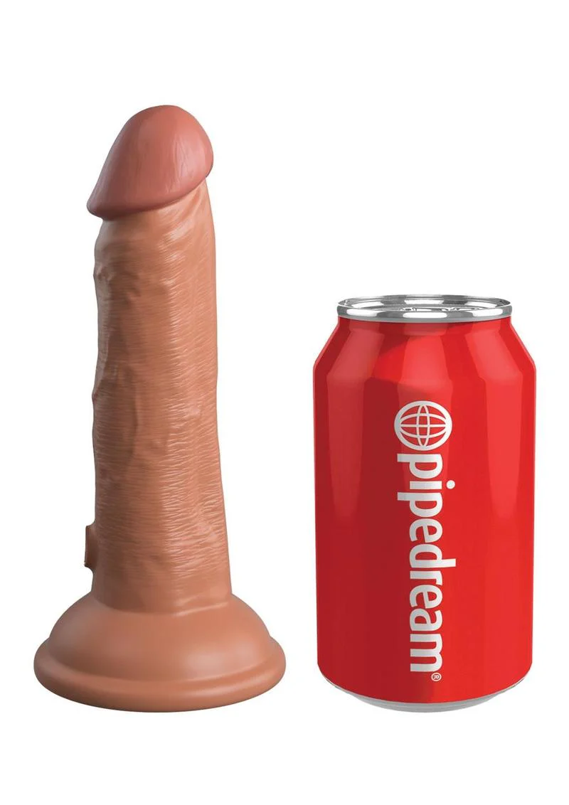 King Cock Elite 6 Inch Vibrating Dual Density Silicone Dildo - Image 2
