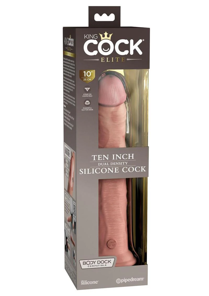 King Cock Elite Dual Density Silicone Dildo - Image 25