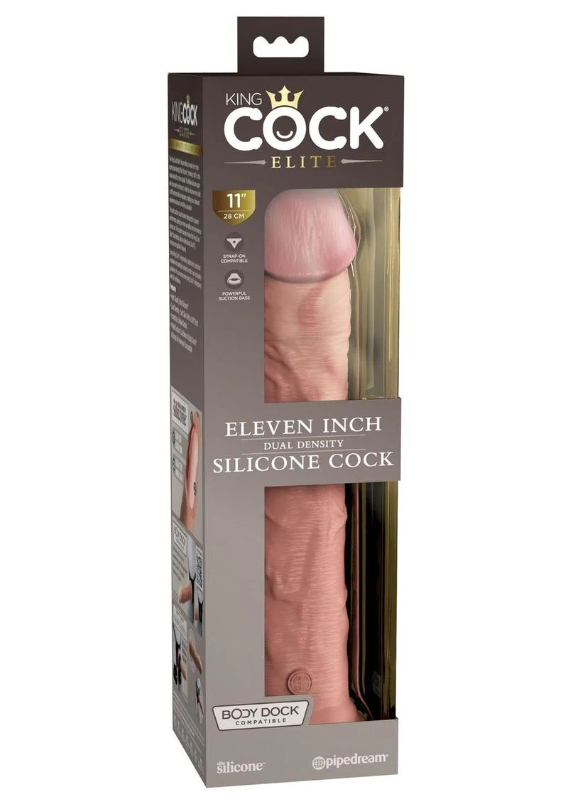 King Cock Elite Dual Density Silicone Dildo - Image 29