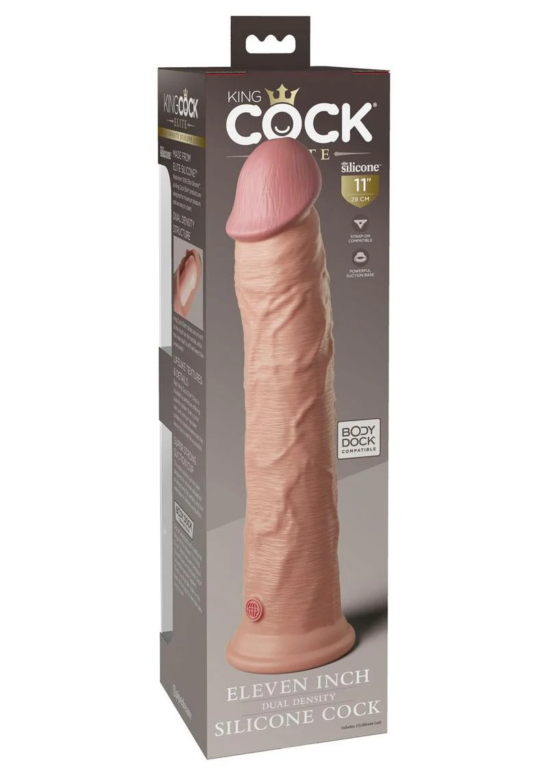 King Cock Elite Dual Density Silicone Dildo - Image 30