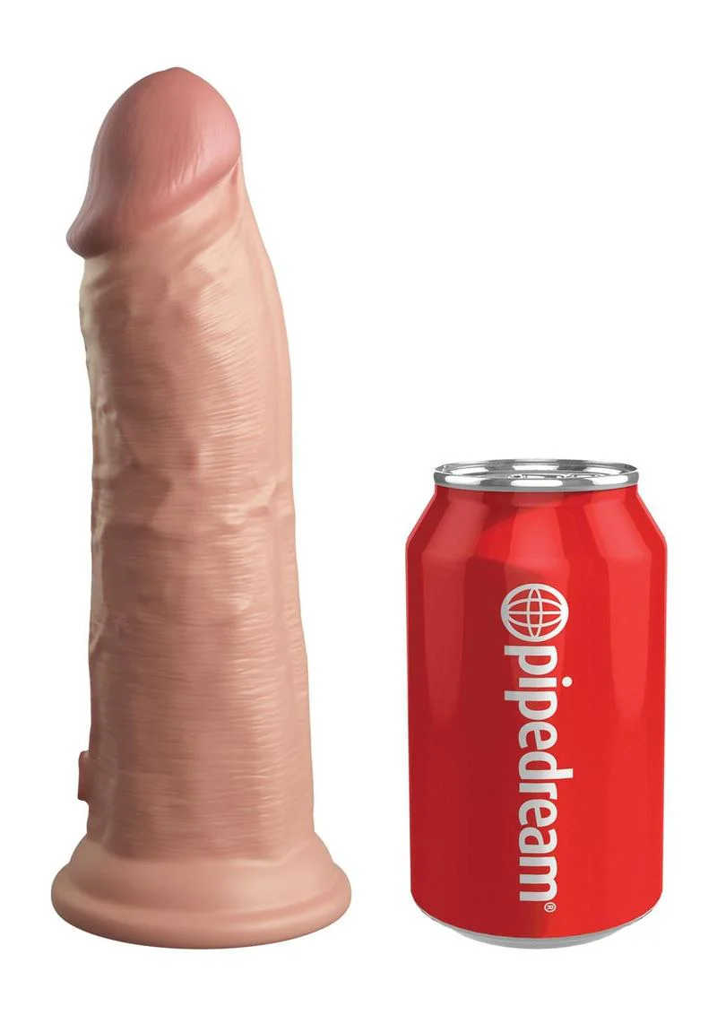 King Cock Elite Dual Density Vibrating Silicone Dildo - Image 4