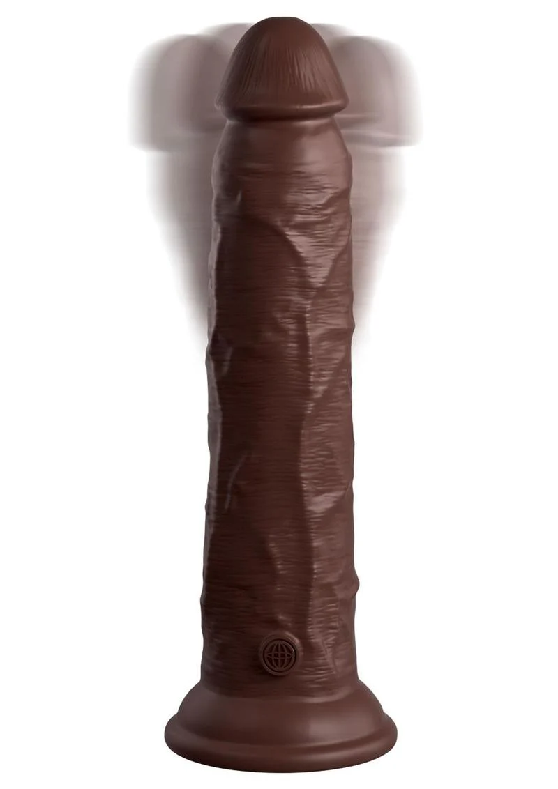 King Cock Elite Dual Density Vibrating Silicone Dildo - Image 5