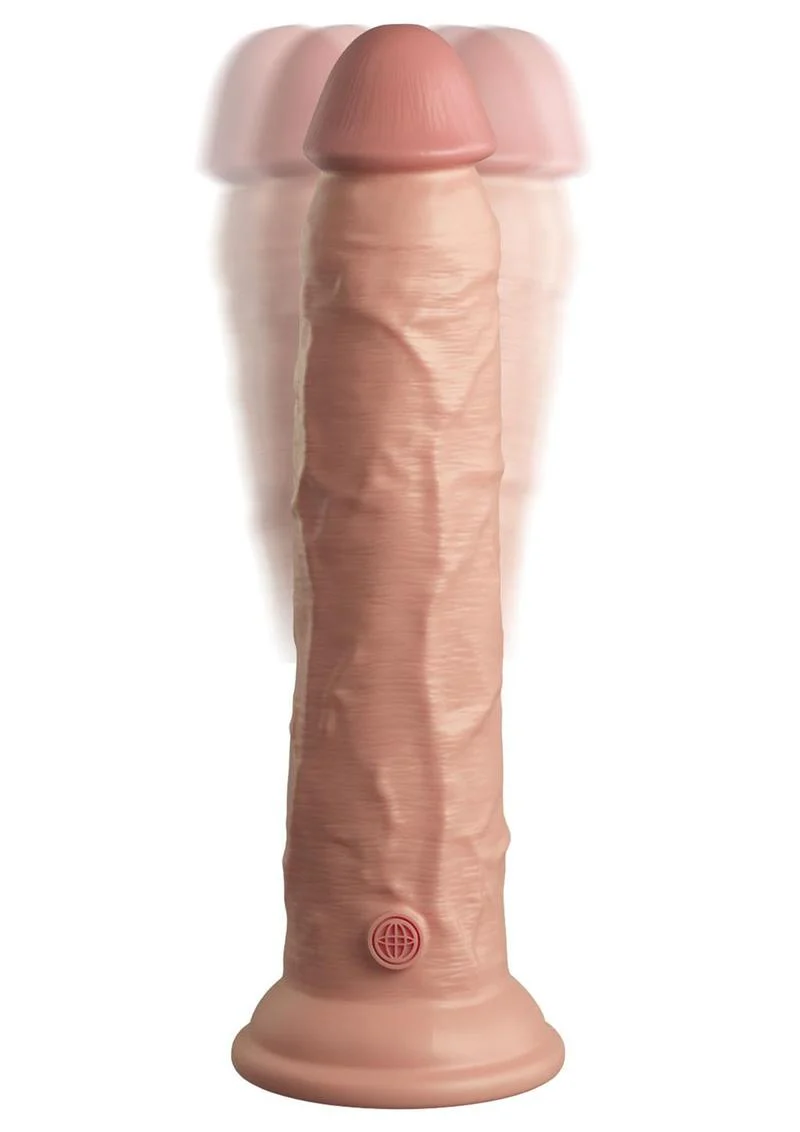 King Cock Elite Dual Density Vibrating Silicone Dildo - Image 7