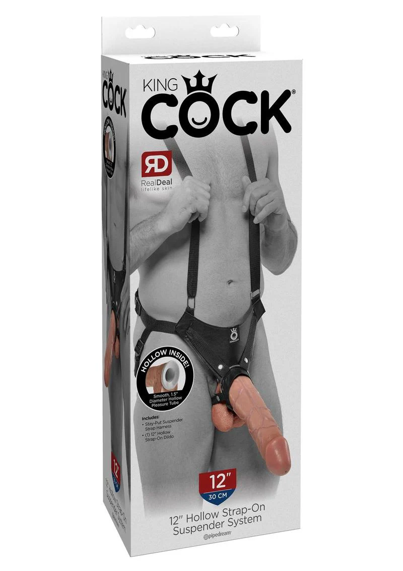 King Cock Hollow Strap-On System With Realistic Dildo - Image 6