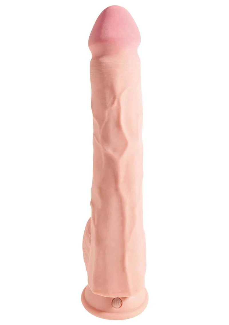 King Cock Plus Triple Density Dildo With Balls Realistic Pleasure - Image 2