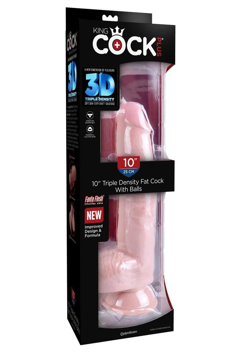 King Cock Plus Triple Density Fat Dildo - Image 3
