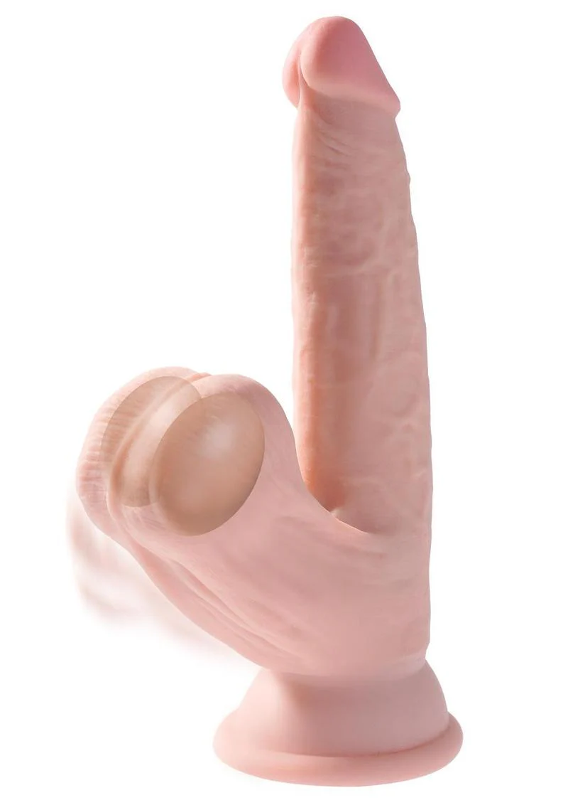 King Cock Plus Triple Density Realistic Dildo with Swinging Balls - Image 2