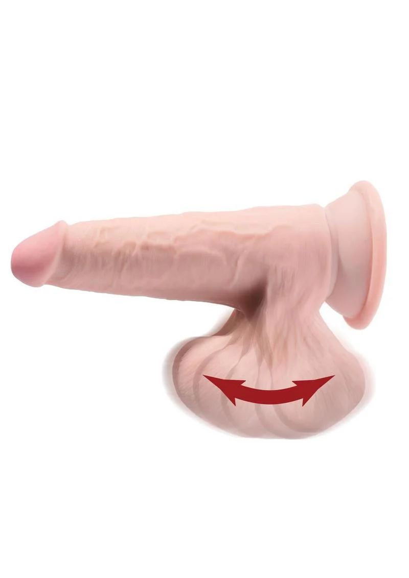 King Cock Plus Triple Density Realistic Dildo with Swinging Balls - Image 3