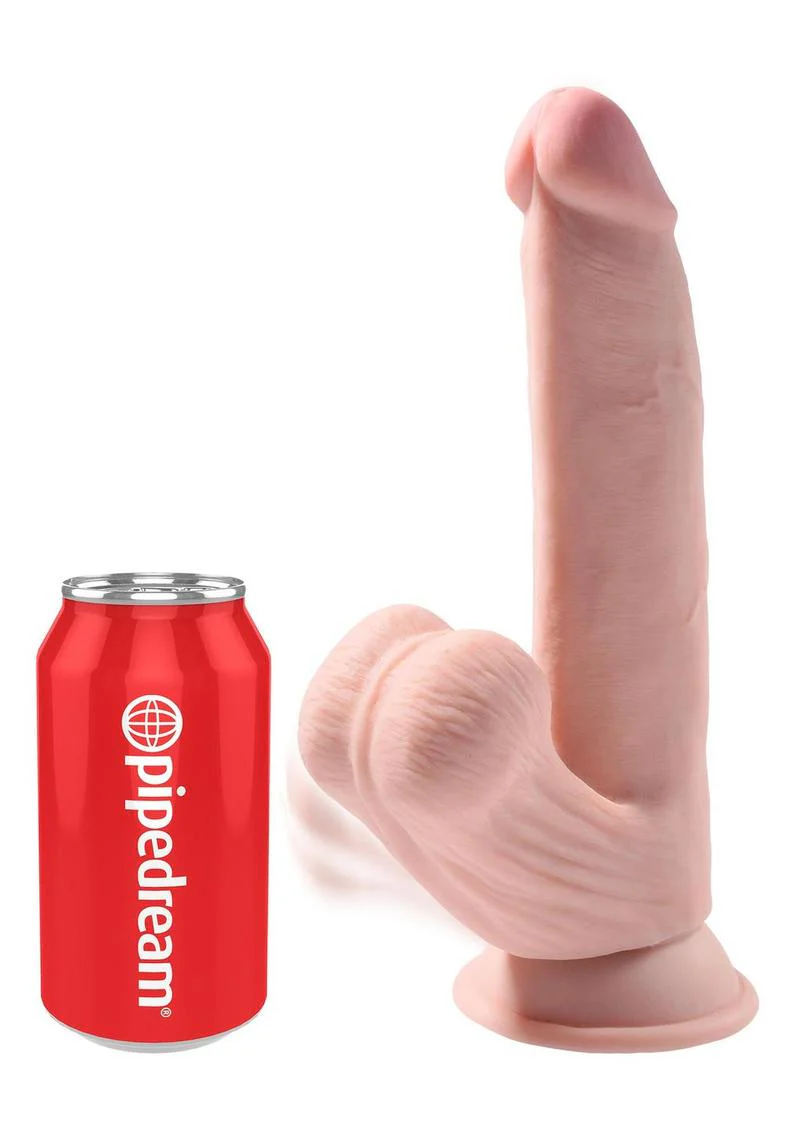 King Cock Plus Triple Density Realistic Dildo with Swinging Balls - Image 4