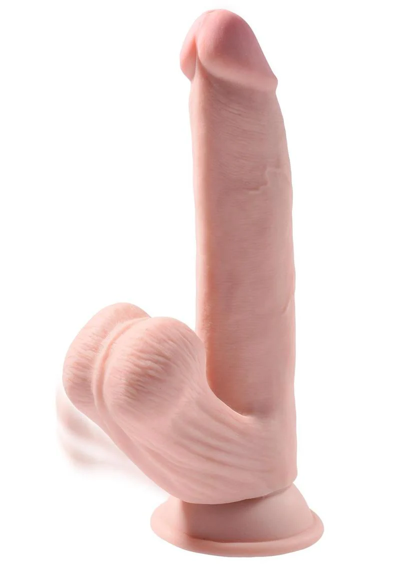 King Cock Plus Triple Density Realistic Dildo with Swinging Balls - Image 5