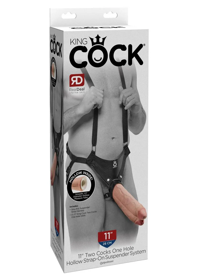 King Cock Two Cocks One Hole Strap-On Suspender System - Image 3