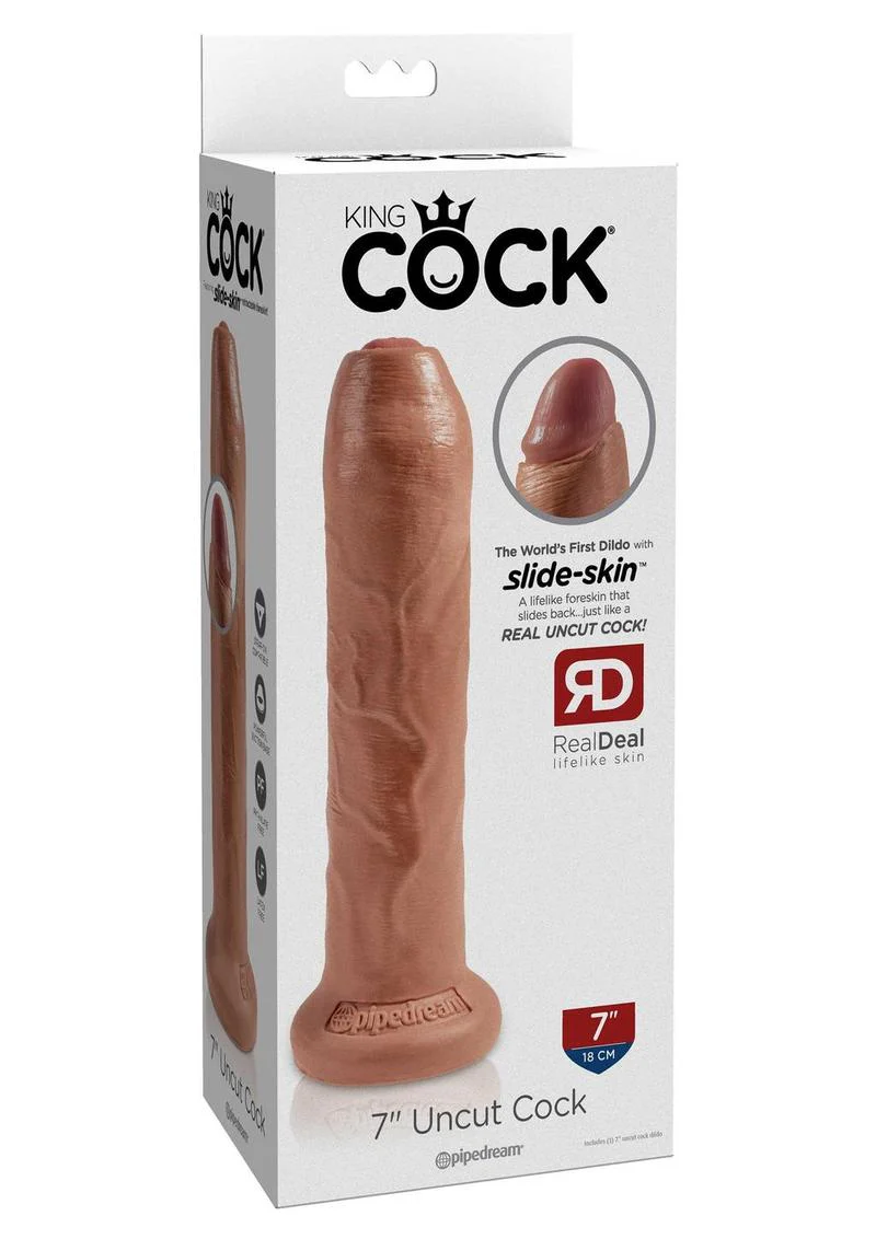 King Cock Uncut Cock Dildo - Image 5