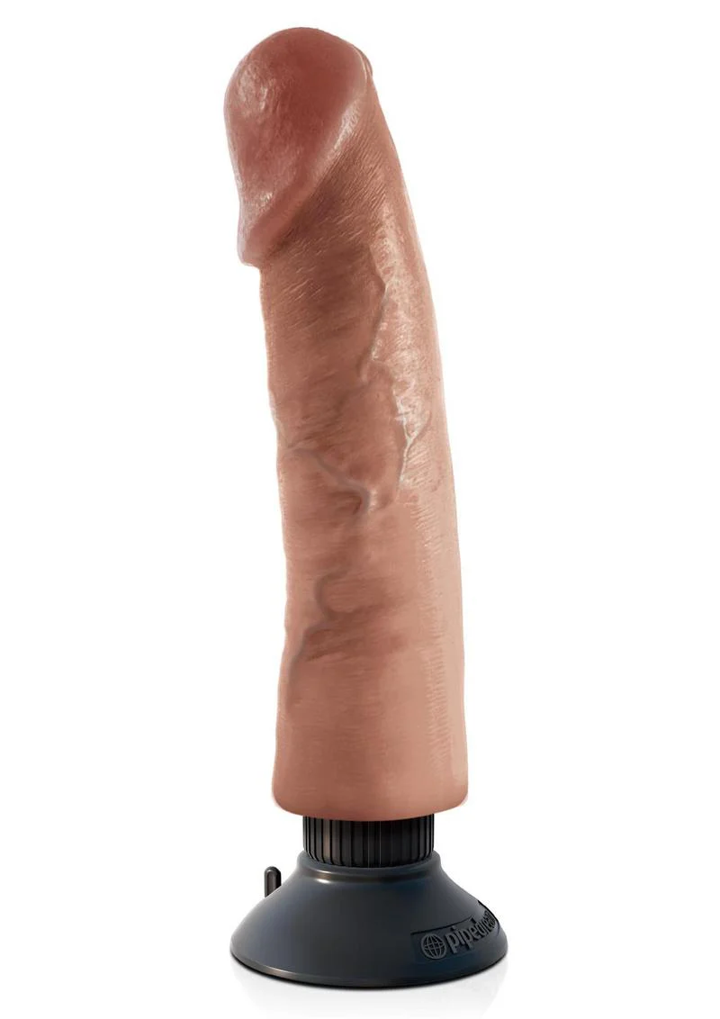 King Cock Vibrating Dildo with Suction Base RealDeal Lifelike Skin - Image 19