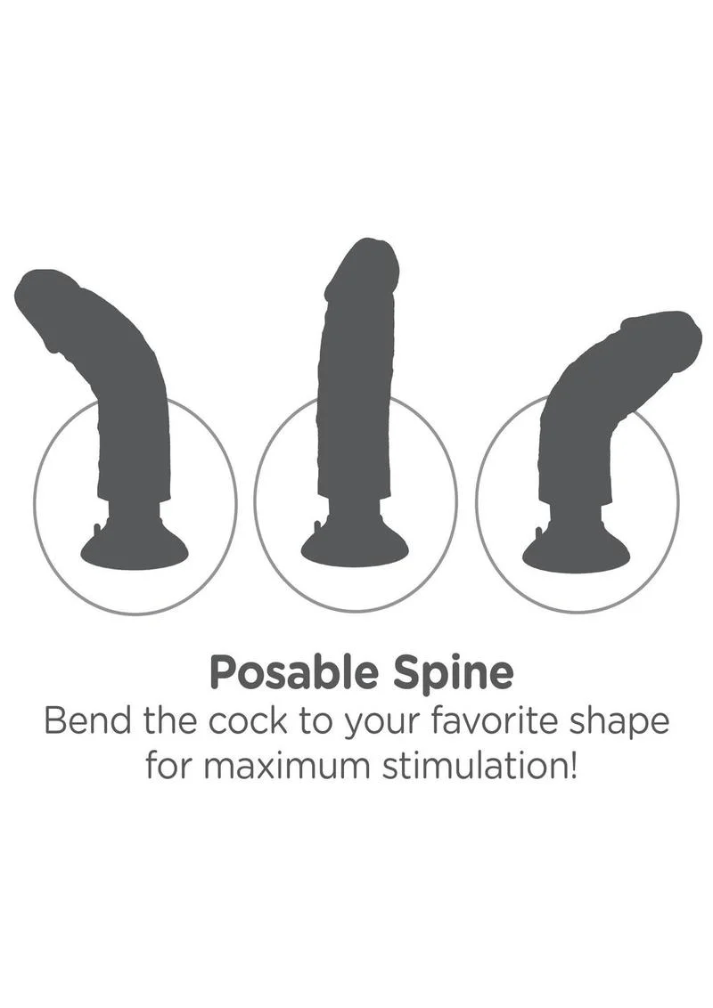 King Cock Vibrating Dildo with Suction Base RealDeal Lifelike Skin - Image 6