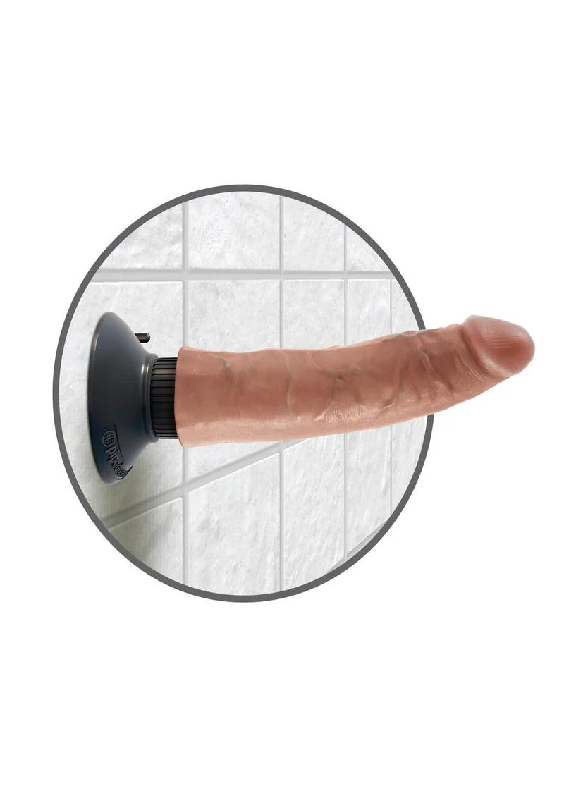 King Cock Vibrating Dildo with Suction Base RealDeal Lifelike Skin - Image 7