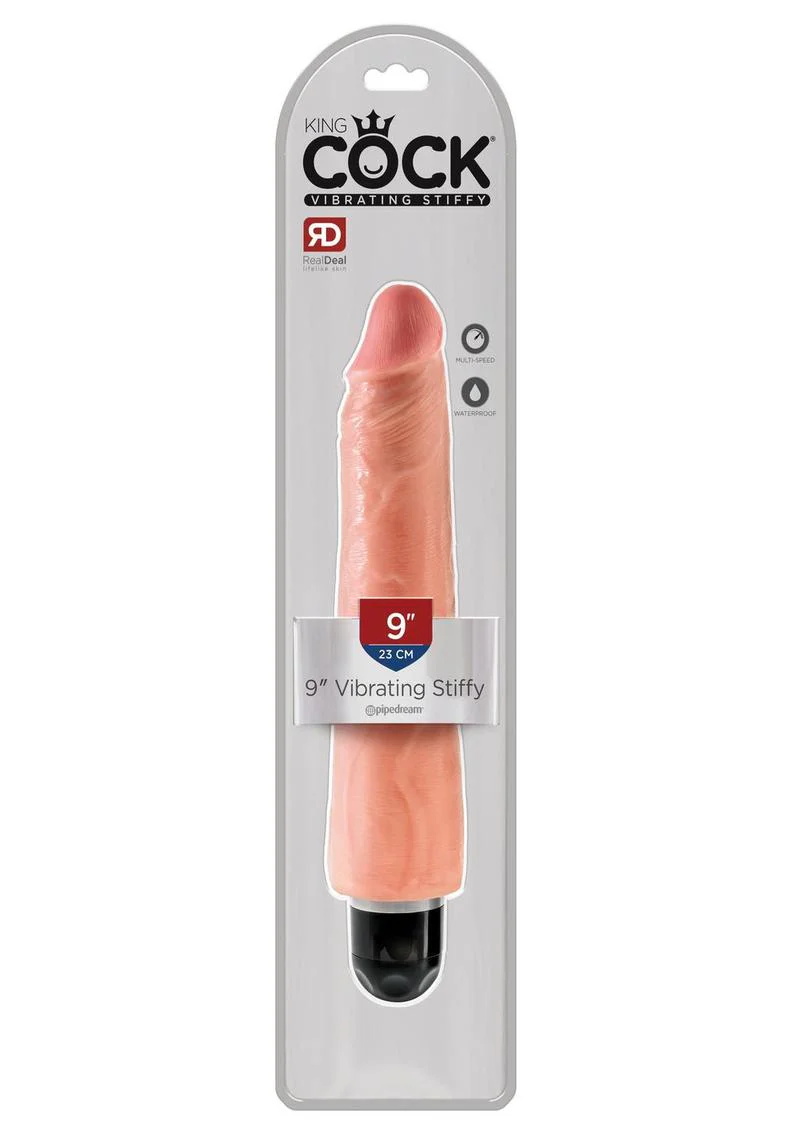 King Cock Vibrating Stiffy Dildo RealDeal Lifelike Skin Waterproof - Image 10