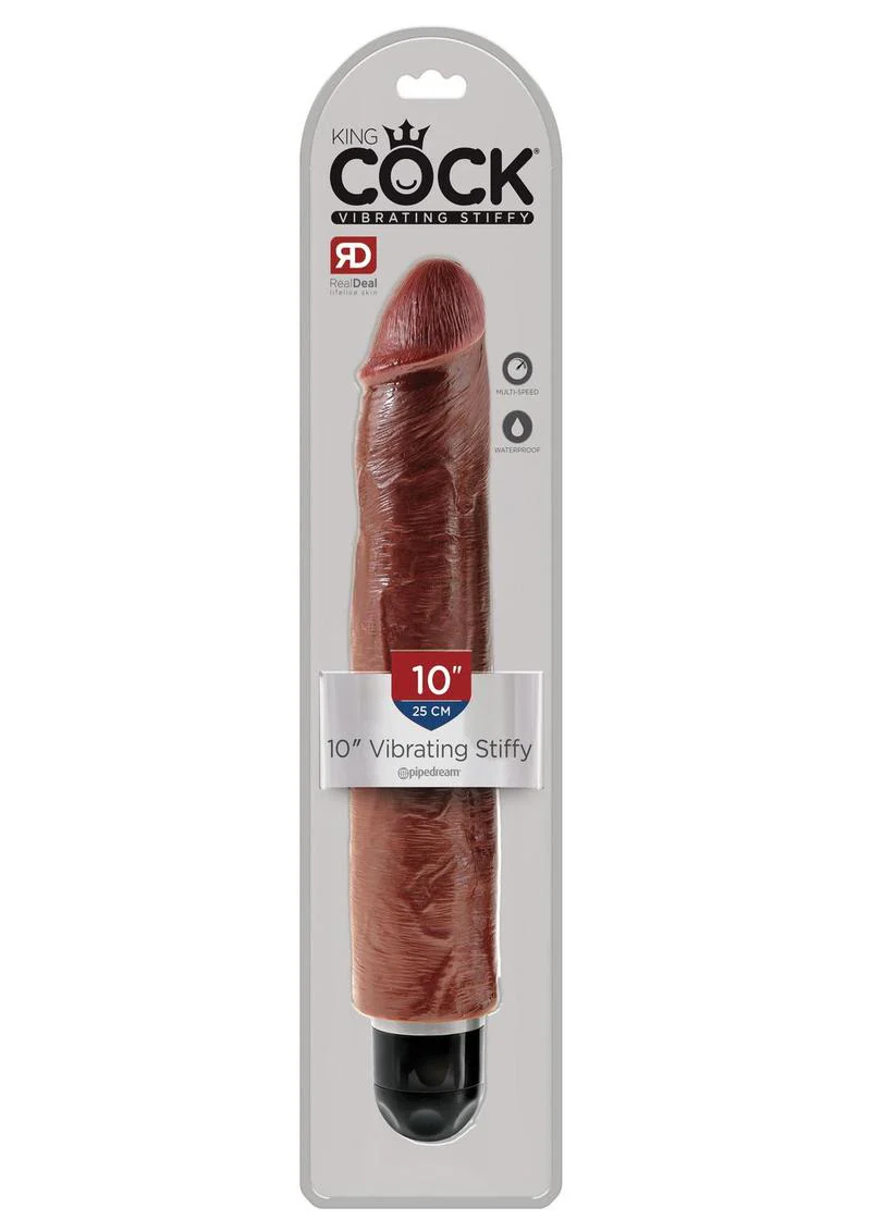 King Cock Vibrating Stiffy Dildo RealDeal Lifelike Skin Waterproof - Image 17