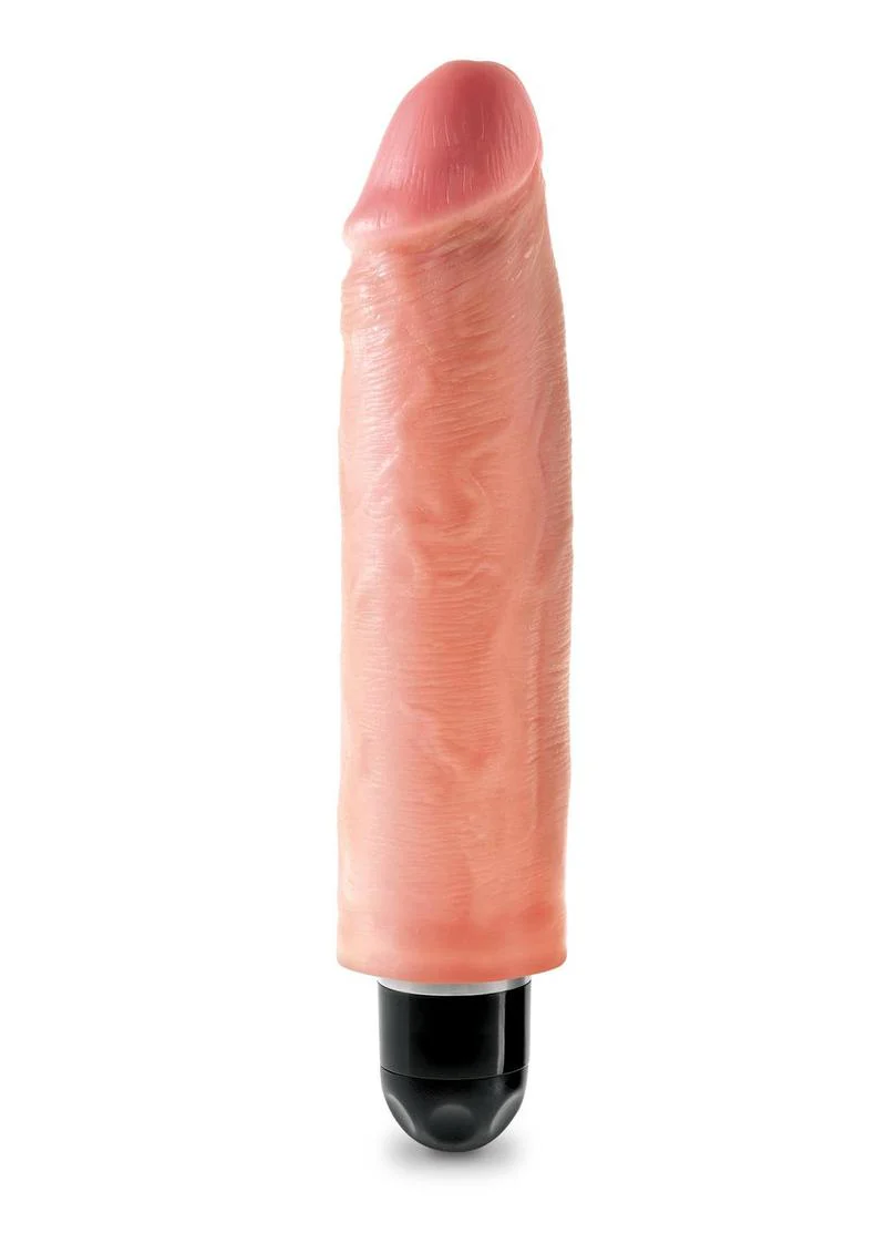 King Cock Vibrating Stiffy Dildo RealDeal Lifelike Skin Waterproof - Image 5