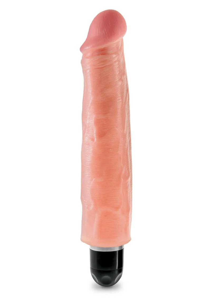 King Cock Vibrating Stiffy Dildo RealDeal Lifelike Skin Waterproof - Image 7