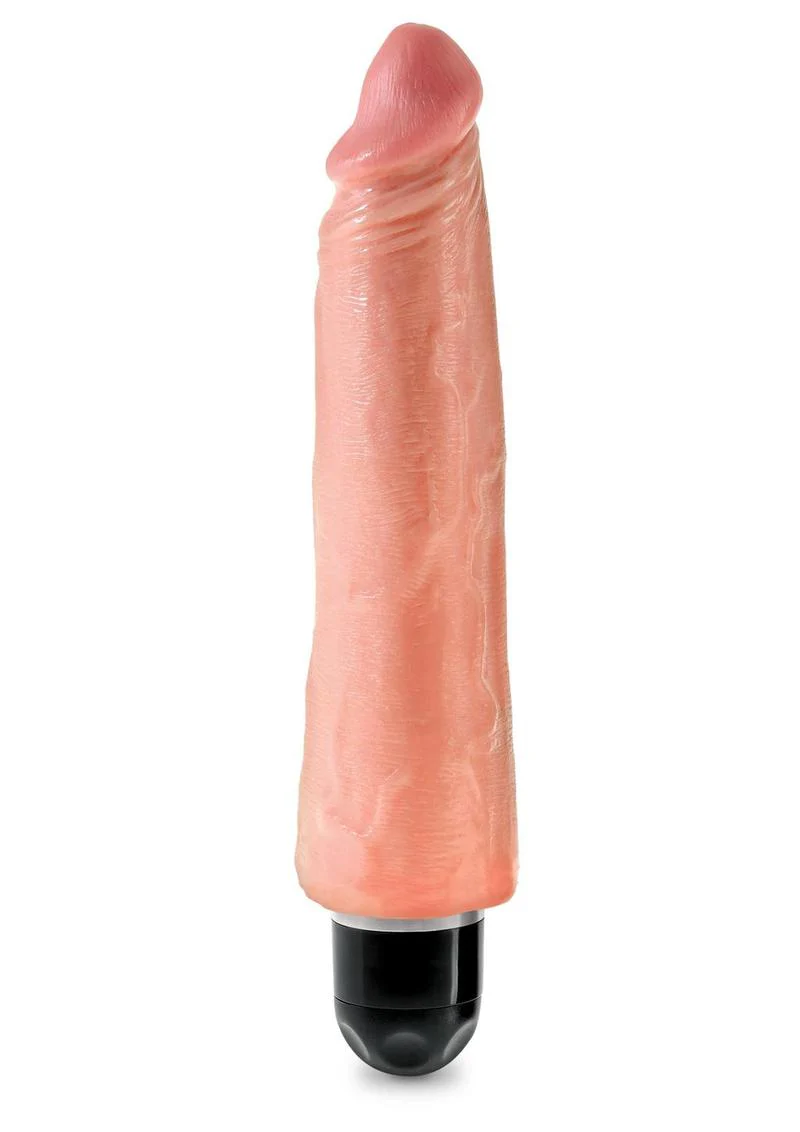 King Cock Vibrating Stiffy Dildo RealDeal Lifelike Skin Waterproof - Image 8