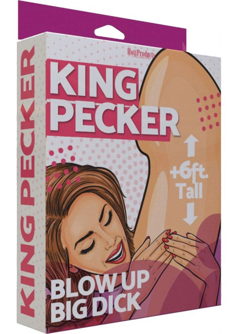 King Pecker Giant Inflatable 6ft Blow-Up Penis Party Prop - Image 3