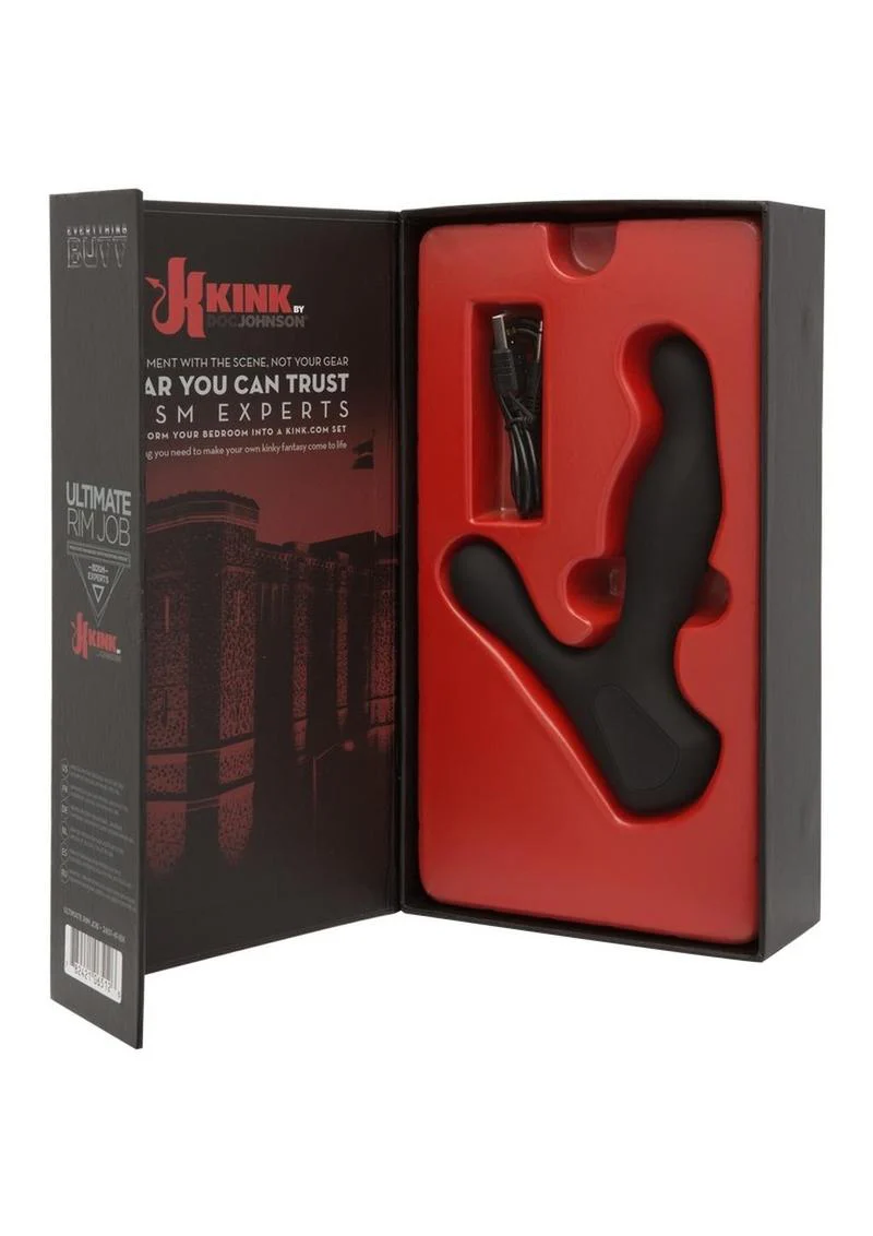 Kink Rim Prostate Massager With Rotating Ridges - Image 3