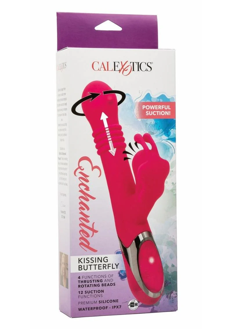 Kissing Butterfly Rotating Vibrator with Clitoral Stimulator - Image 4