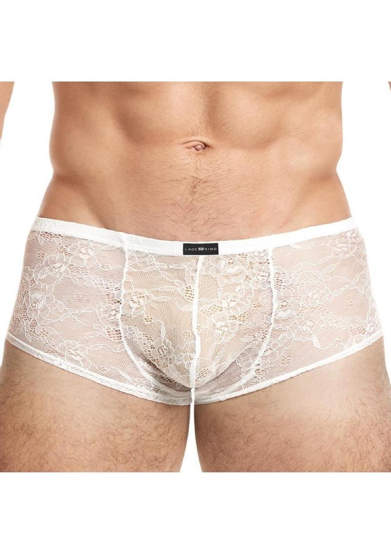 Lace King Low Rise Lace Trunks for Men Sheer Breathable Men’s Underwear - Image 16