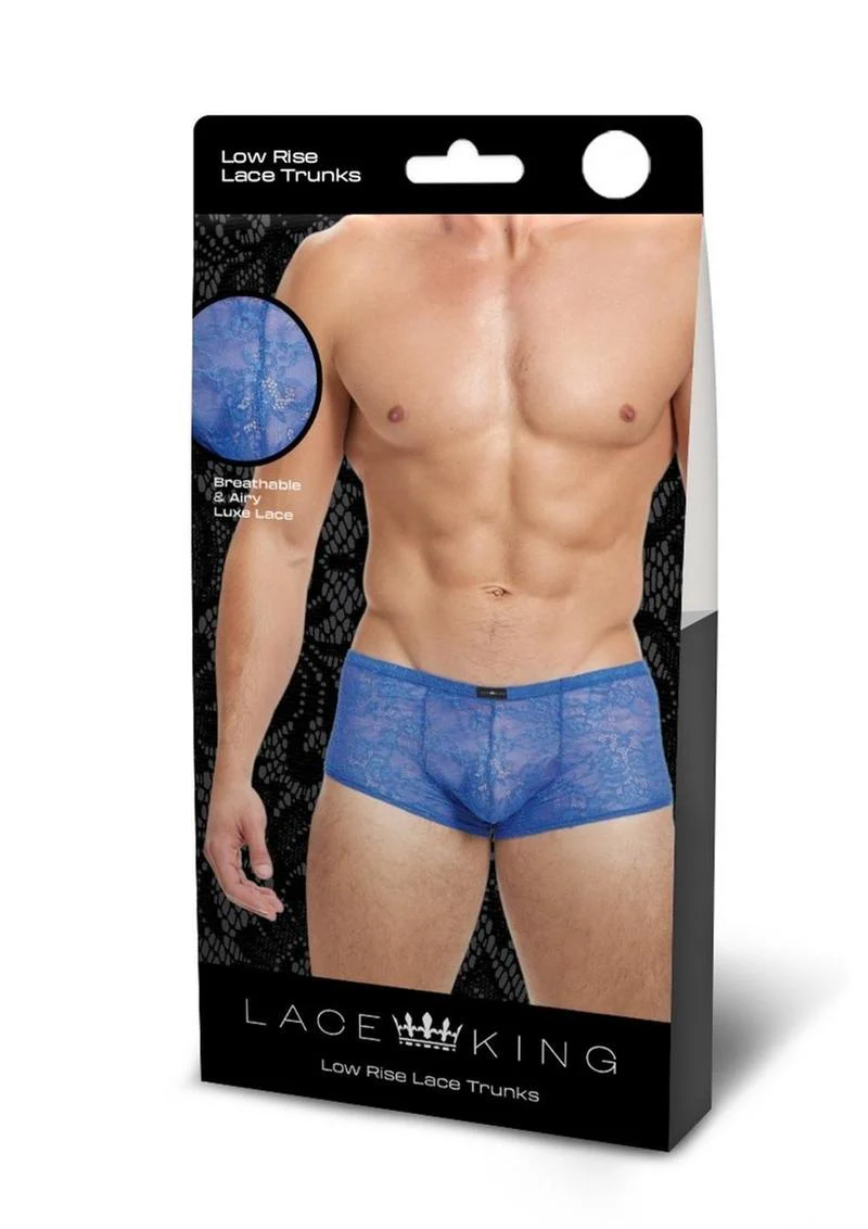 Lace King Low Rise Lace Trunks for Men Sheer Breathable Men’s Underwear - Image 18