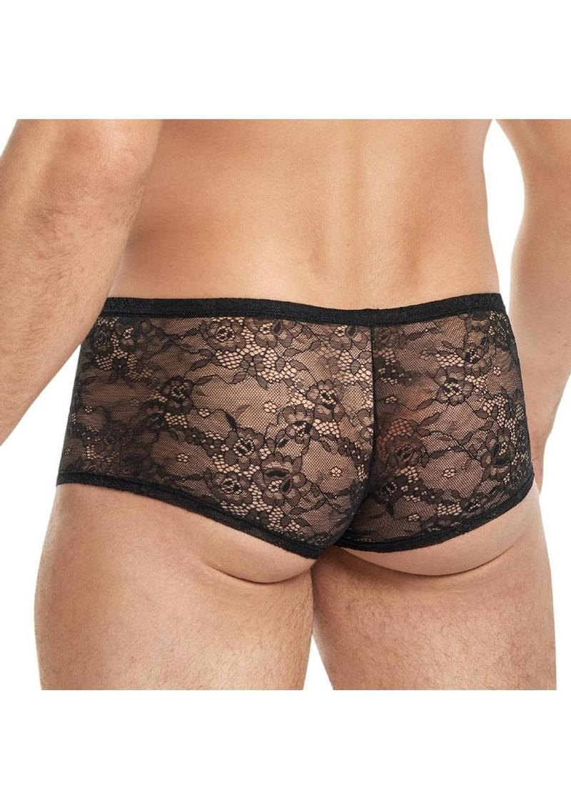 Lace King Low Rise Lace Trunks for Men Sheer Breathable Men’s Underwear - Image 2