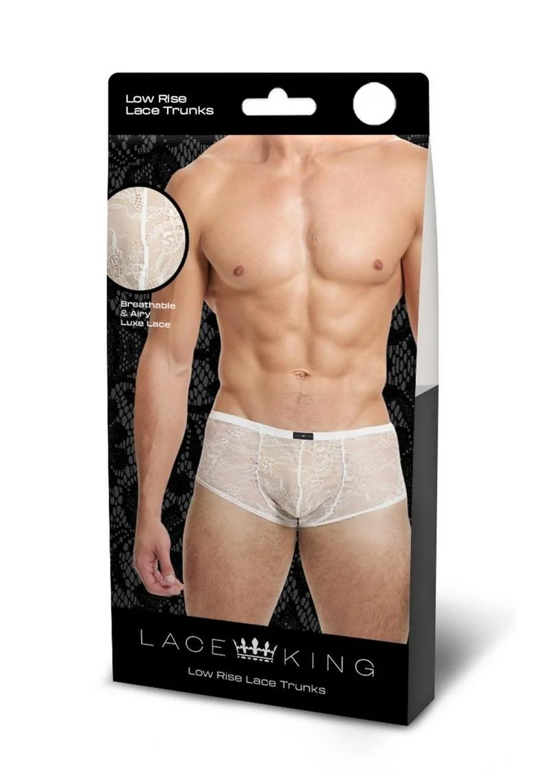 Lace King Low Rise Lace Trunks for Men Sheer Breathable Men’s Underwear - Image 20