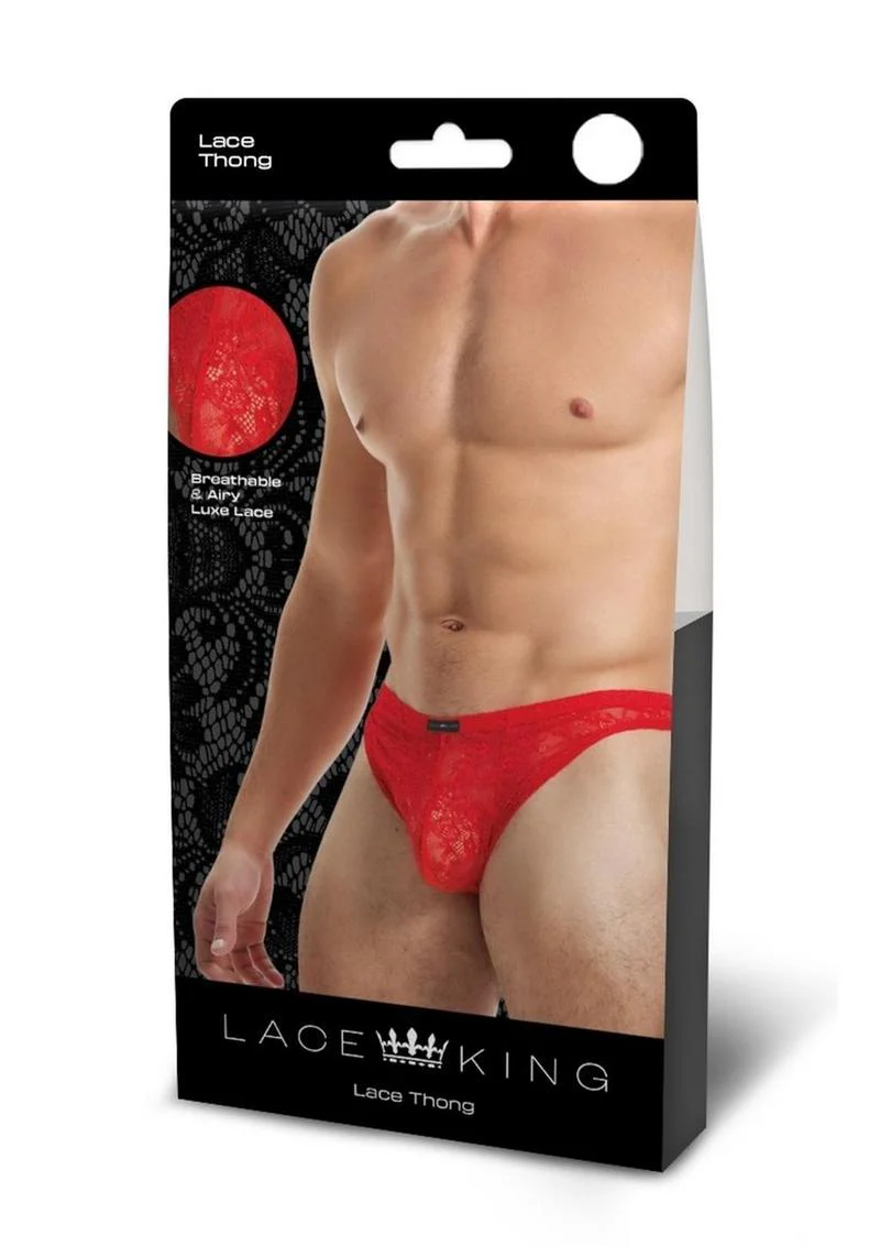 Lace King Men's Lace Thong Breathable Luxury Lingerie for Men - Image 16