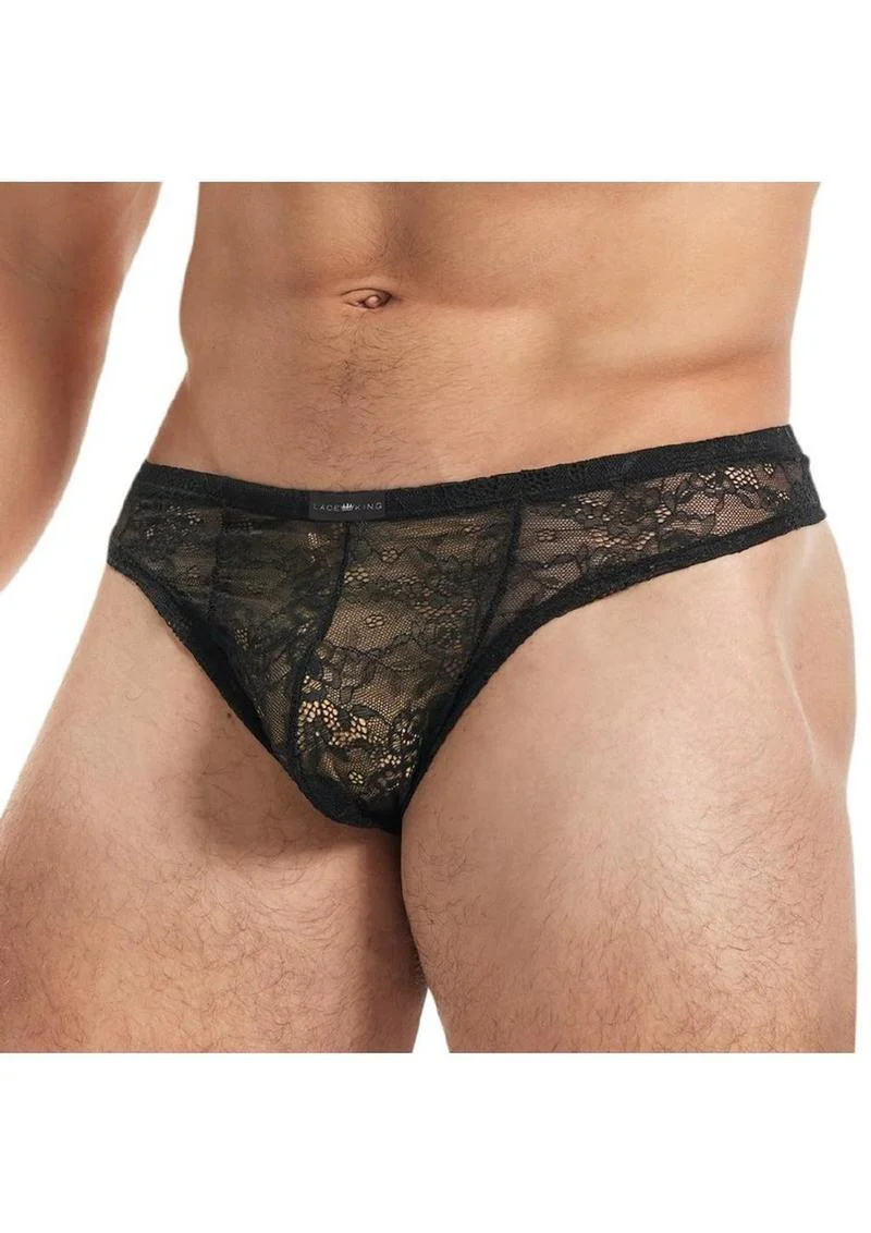 Lace King Men's Lace Thong Breathable Luxury Lingerie for Men - Image 9