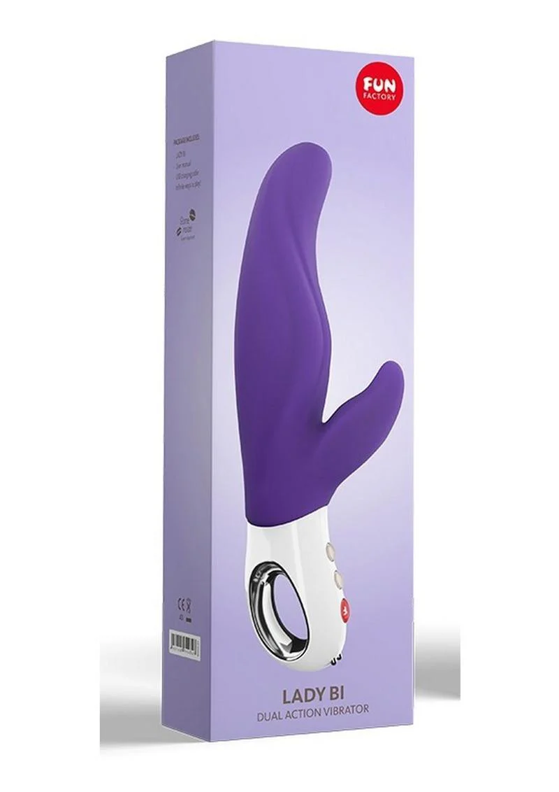 Lady Bi Dual Action Vibrator - Violet - Image 4