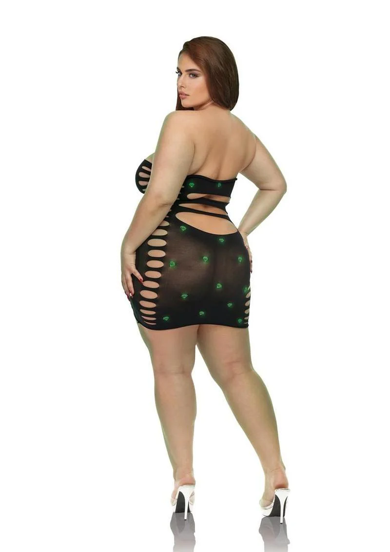 Lapdance Midnight Diamond Mini Dress - Image 2