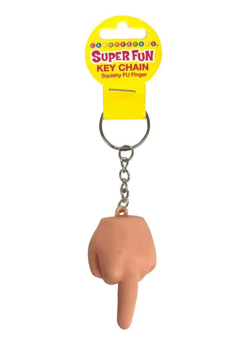 Last Fuck Squishy Middle Finger Key Chain - Image 2