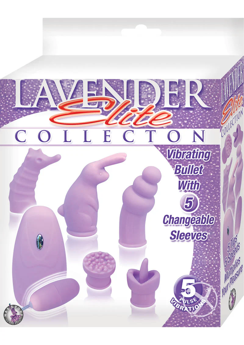 Lavender Elite Collection Vibrating Bullet Sleeves - Image 2