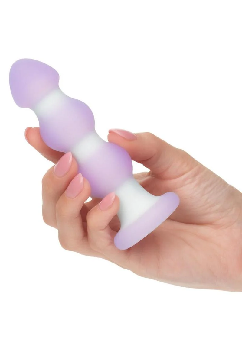 Lavender Haze Beaded Probe Silicone Rechargeable Anal Plug - Image 3