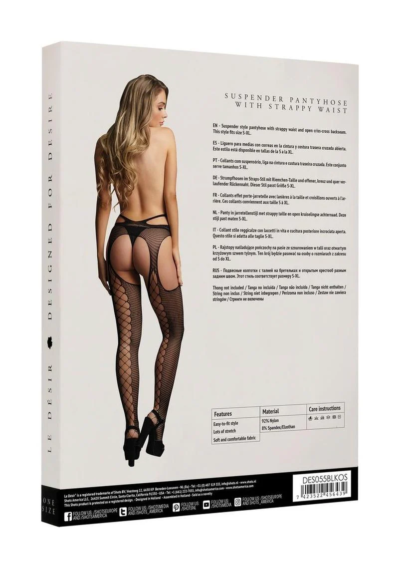 Le Désir Suspender Pantyhose Strappy Waist - Image 11