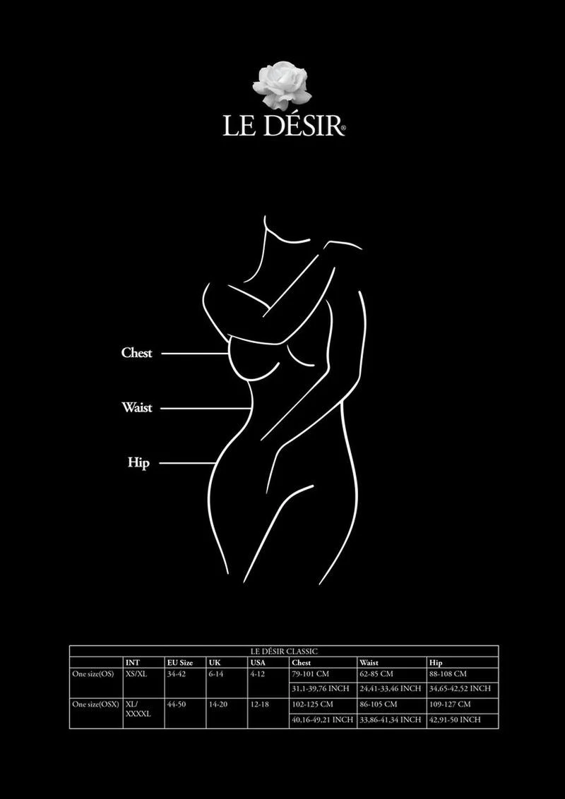 Le Désir Black Net High Neck Bodystocking - Image 3