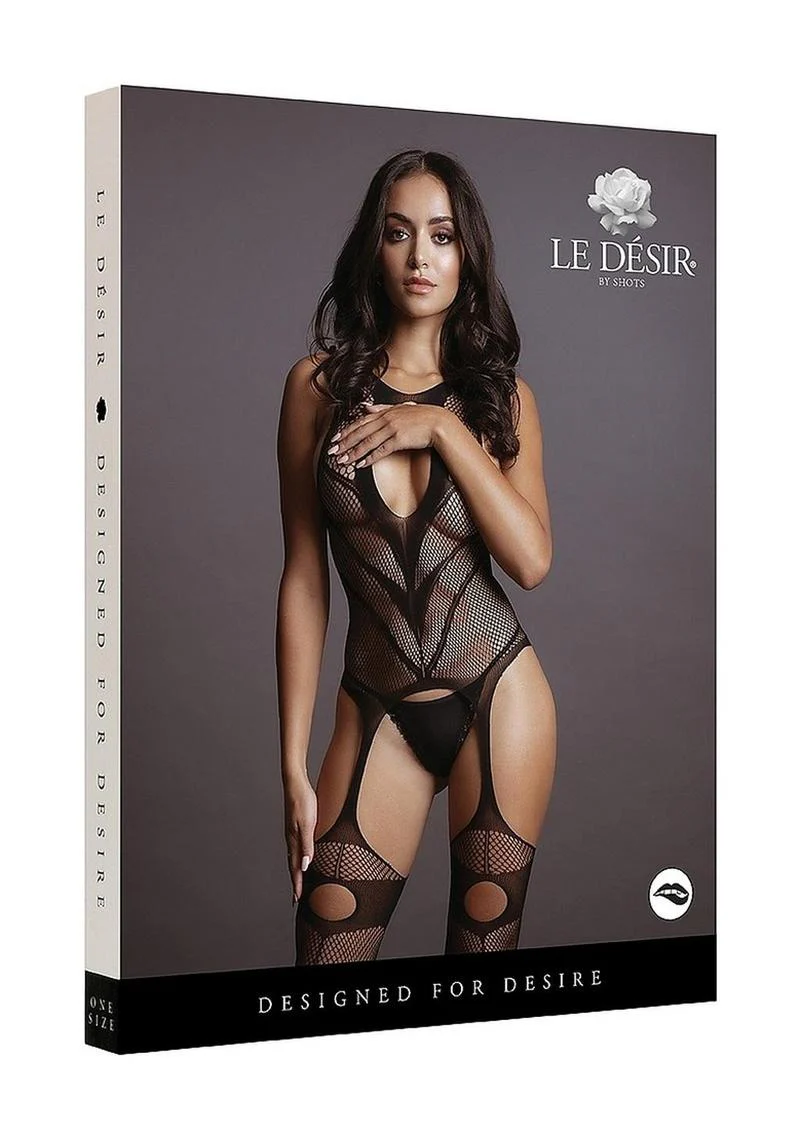Le Desire Suspender Bodystocking - Image 4