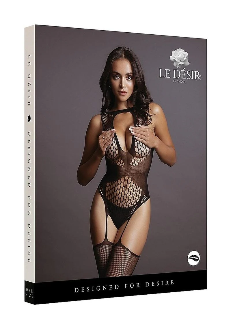 Le Désir Designed for Desire Black Fishnet Bodystocking - Image 4