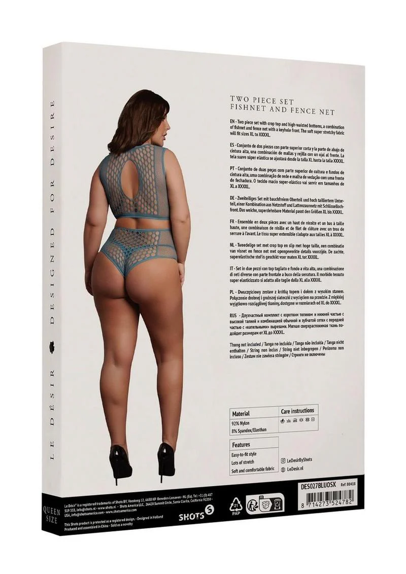 Le Désir Duo Net Keyhole Bra Set - One Size - Image 19