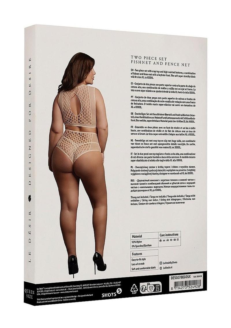 Le Désir Duo Net Keyhole Bra Set - One Size - Image 24