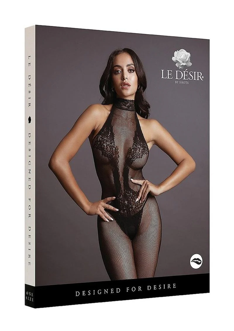 Le Désir Fishnet and Lace Bodystocking - Image 12