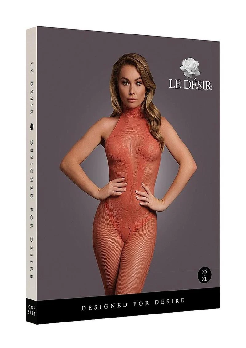 Le Desir Fishnet and Lace Bodystocking - Image 4